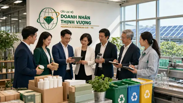 Doanh nhân cùng đánh giá giải pháp tiết kiệm nguồn lực, bao bì có trách nhiệm và vận hành xanh